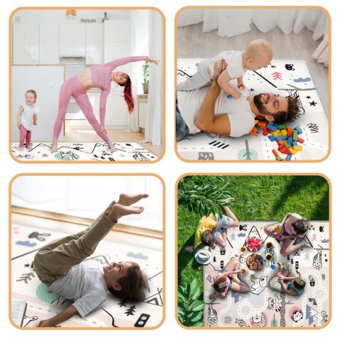 Mata piankowa edukacyjna zwijana 180 x 150 x 1,5 cm Nukido NK-342 Mata piankowa edukacyjna zwijana 180 x 150 x 1,5 cm Nukido NK-342