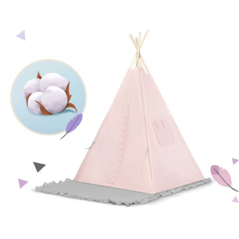 Namiot tipi dla dzieci NK-406 Nukido - jasno różowy Namiot tipi dla dzieci NK-406 Nukido - jasno różowy