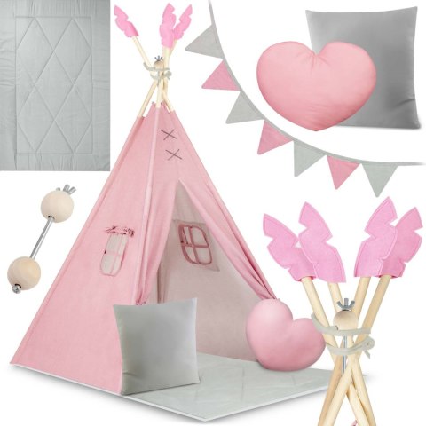 Namiot tipi dla dzieci NK-406 Nukido - różowy Namiot tipi dla dzieci NK-406 Nukido - różowy