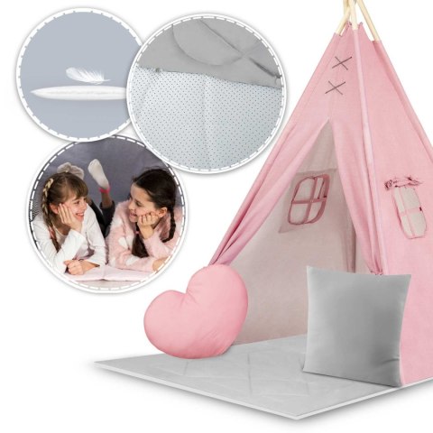 Namiot tipi dla dzieci NK-406 Nukido - różowy Namiot tipi dla dzieci NK-406 Nukido - różowy