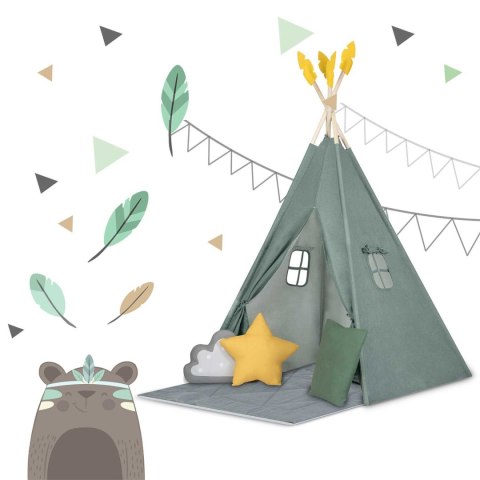 Namiot tipi dla dzieci NK-406 Nukido - zielony Namiot tipi dla dzieci NK-406 Nukido - zielony