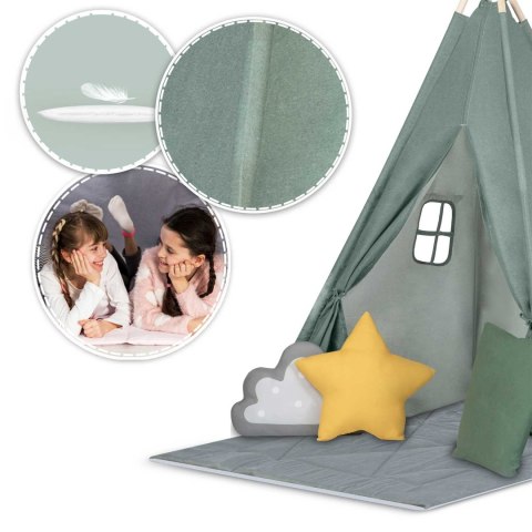 Namiot tipi dla dzieci NK-406 Nukido - zielony Namiot tipi dla dzieci NK-406 Nukido - zielony