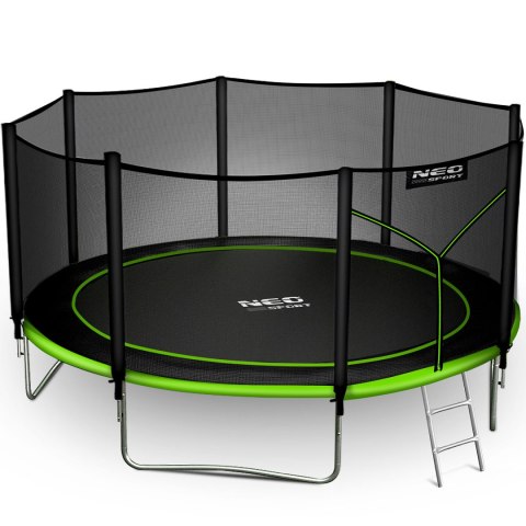 Trampolina ogrodowa 14ft/435cm z siatką zewnętrzną i drabinką Neo-Sport Trampolina ogrodowa 14ft/435cm z siatką zewnętrzną i drabinką Neo-Sport