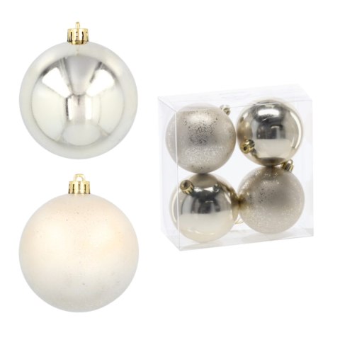 Ekskluzywna Bombka Choinkowa od Kamai Christmas Decoration® - Kolor Szampański, Komplet 4 Sztuk Ekskluzywna Bombka Choinkowa od Kamai Christmas Decoration® - Kolor Szampański, Komplet 4 Sztuk