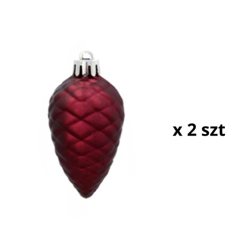 Komplet 19 Bombek Choinkowych Kamai Christmas Decoration® - Kolor Burgund z Gwiazdą na Czubek Komplet 19 Bombek Choinkowych Kamai Christmas Decoration® - Kolor Burgund z Gwiazdą na Czubek