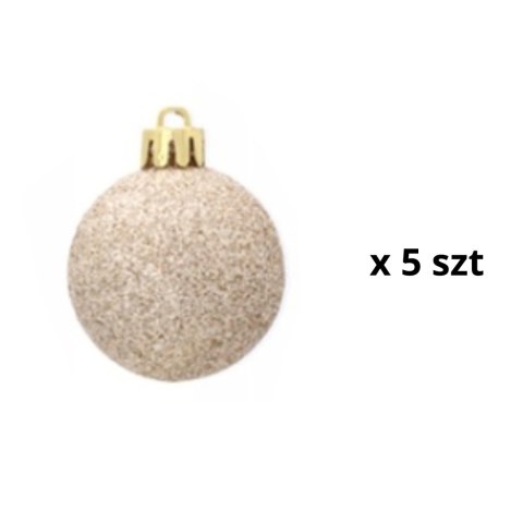 Komplet 19 Bombek Choinkowych Kamai Christmas Decoration® - Kolor Szampański z Gwiazdą na Czubek Komplet 19 Bombek Choinkowych Kamai Christmas Decoration® - Kolor Szampański z Gwiazdą na Czubek