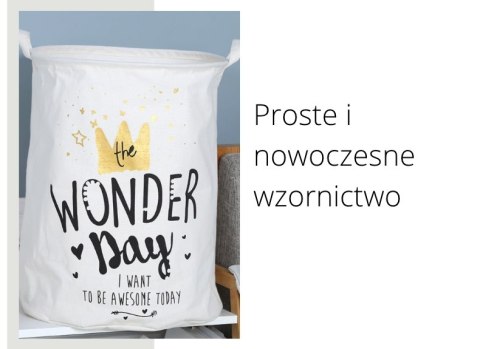 Pojemnik, kosz materiałowy do przechowywania WONDER DAY 45x35 cm Pojemnik, kosz materiałowy do przechowywania WONDER DAY 45x35 cm