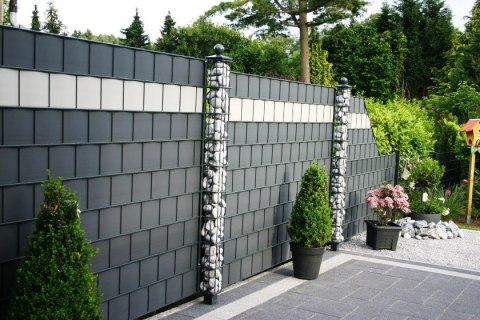 Taśma ogrodzeniowa PASKI 24 x 2,55mb CLASSIC 19cm PROTECTO™ GRAFIT + 48 klipsów GRATIS Taśma ogrodzeniowa PASKI 24 x 2,55mb CLASSIC 19cm PROTECTO™ GRAFIT + 48 klipsów GRATIS