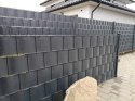Taśma ogrodzeniowa PASKI 24 x 2,55mb CLASSIC 19cm PROTECTO™ GRAFIT + 48 klipsów GRATIS