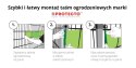 Taśma ogrodzeniowa PASKI 24 x 2,55mb CLASSIC 19cm PROTECTO™ GRAFIT + 48 klipsów GRATIS