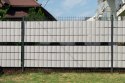 Taśma ogrodzeniowa PASKI 6 x 2,55mb BASIC 19cm PROTECTO™ SZARA + 12 klipsów GRATIS