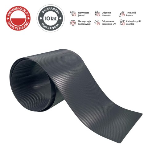 Taśma ogrodzeniowa PASKI 6 x 2,55mb CLASSIC 19cm PROTECTO™ GRAFIT + 12 klipsów GRATIS Taśma ogrodzeniowa PASKI 6 x 2,55mb CLASSIC 19cm PROTECTO™ GRAFIT + 12 klipsów GRATIS