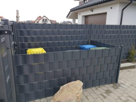 Taśma ogrodzeniowa PASKI 6 x 2,55mb CLASSIC 19cm PROTECTO™ GRAFIT + 12 klipsów GRATIS Taśma ogrodzeniowa PASKI 6 x 2,55mb CLASSIC 19cm PROTECTO™ GRAFIT + 12 klipsów GRATIS