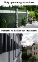 Taśma ogrodzeniowa PASKI 6 x 2,55mb ORANGE 19cm PROTECTO™ GRAFIT + 12 klipsów GRATIS