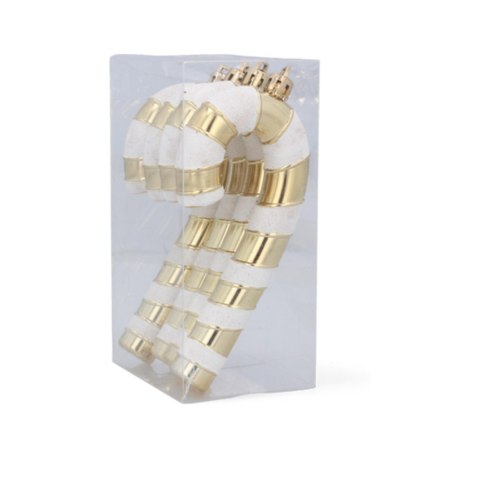 Zawieszki "CUKIERKOWA LASKA" 13cm - Komplet 4 szt. - Kolor ZŁOTY Zawieszki "CUKIERKOWA LASKA" 13cm - Komplet 4 szt. - Kolor ZŁOTY