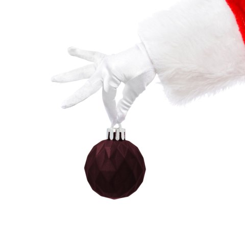 Zestaw 16 Eleganckich Bombek Kamai Christmas Decoration® o Średnicy 4 cm - Kolor Burgund Zestaw 16 Eleganckich Bombek Kamai Christmas Decoration® o Średnicy 4 cm - Kolor Burgund