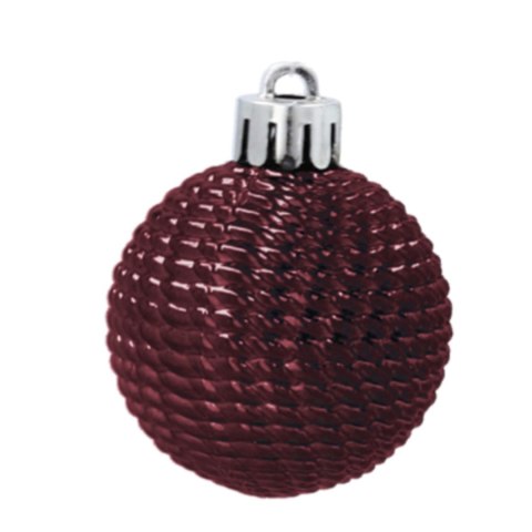 Zestaw 16 Eleganckich Bombek Kamai Christmas Decoration® o Średnicy 4 cm - Kolor Burgund Zestaw 16 Eleganckich Bombek Kamai Christmas Decoration® o Średnicy 4 cm - Kolor Burgund