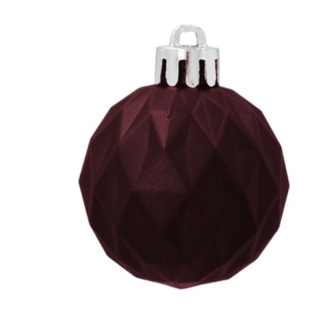 Zestaw 16 Eleganckich Bombek Kamai Christmas Decoration® o Średnicy 4 cm - Kolor Burgund Zestaw 16 Eleganckich Bombek Kamai Christmas Decoration® o Średnicy 4 cm - Kolor Burgund