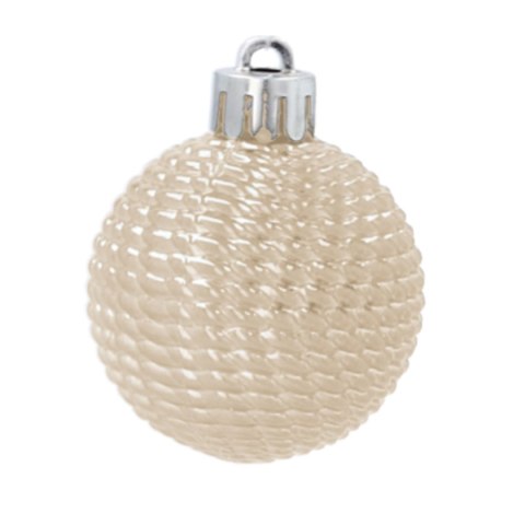 Zestaw 16 Eleganckich Bombek Kamai Christmas Decoration® o Średnicy 4 cm - Kolor Szampański Zestaw 16 Eleganckich Bombek Kamai Christmas Decoration® o Średnicy 4 cm - Kolor Szampański