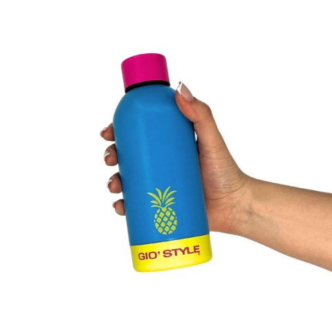 Butelka termiczna Kamai Gio Style, stal nierdzewna, niebieska, pojemność 0,5L Butelka termiczna Kamai Gio Style, stal nierdzewna, niebieska, pojemność 0,5L