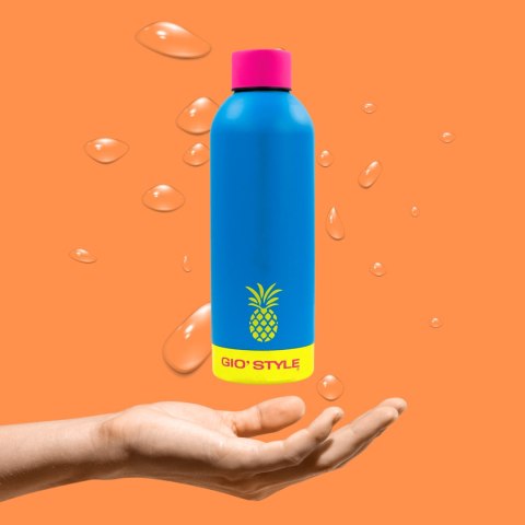 Butelka termiczna Kamai Gio Style, stal nierdzewna, niebieska, pojemność 0,5L Butelka termiczna Kamai Gio Style, stal nierdzewna, niebieska, pojemność 0,5L