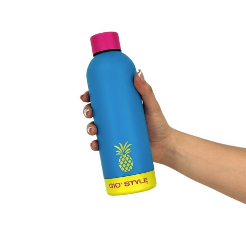 Butelka termiczna Kamai Gio Style, stal nierdzewna, niebieska, pojemność 0,75L Butelka termiczna Kamai Gio Style, stal nierdzewna, niebieska, pojemność 0,75L
