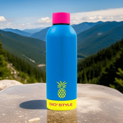 Butelka termiczna Kamai Gio Style, stal nierdzewna, niebieska, pojemność 0,75L Butelka termiczna Kamai Gio Style, stal nierdzewna, niebieska, pojemność 0,75L