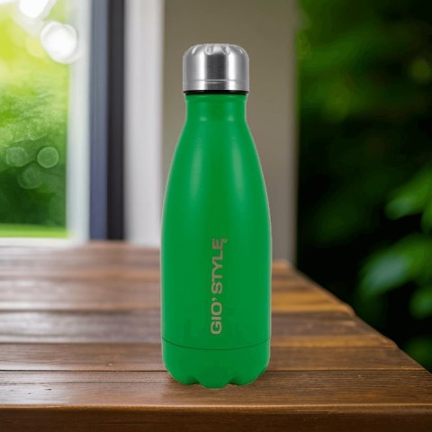 Butelka termiczna Kamai Gio Style, stal nierdzewna, zielona, pojemność 0,35L Butelka termiczna Kamai Gio Style, stal nierdzewna, zielona, pojemność 0,35L