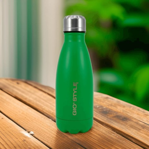 Butelka termiczna Kamai Gio Style, stal nierdzewna, zielona, pojemność 0,35L Butelka termiczna Kamai Gio Style, stal nierdzewna, zielona, pojemność 0,35L