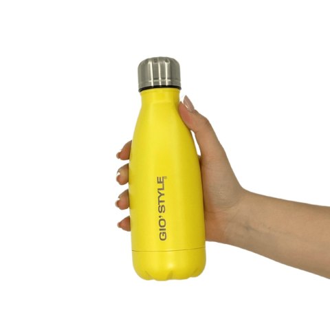 Butelka termiczna Kamai Gio Style, stal nierdzewna, żółta, pojemność 0,35L Butelka termiczna Kamai Gio Style, stal nierdzewna, żółta, pojemność 0,35L
