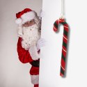 Eleganckie Ozdoby Świąteczne "Czerwono-Zielona Laseczka Cukrowa" z Szkła od Kamai Christmas Decoration®