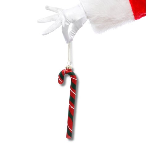 Eleganckie Ozdoby Świąteczne "Czerwono-Zielona Laseczka Cukrowa" z Szkła od Kamai Christmas Decoration® Eleganckie Ozdoby Świąteczne "Czerwono-Zielona Laseczka Cukrowa" z Szkła od Kamai Christmas Decoration®