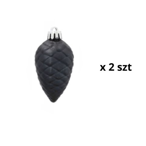 Komplet 19 Bombek Choinkowych Kamai Christmas Decoration® - Kolor Antracyt z Gwiazdą na Czubek Komplet 19 Bombek Choinkowych Kamai Christmas Decoration® - Kolor Antracyt z Gwiazdą na Czubek
