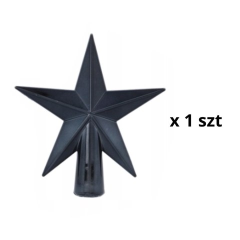 Komplet 19 Bombek Choinkowych Kamai Christmas Decoration® - Kolor Antracyt z Gwiazdą na Czubek Komplet 19 Bombek Choinkowych Kamai Christmas Decoration® - Kolor Antracyt z Gwiazdą na Czubek