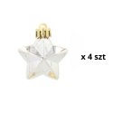 Komplet 19 Bombek Choinkowych Kamai Christmas Decoration® - Kolor Szampański z Gwiazdą na Czubek