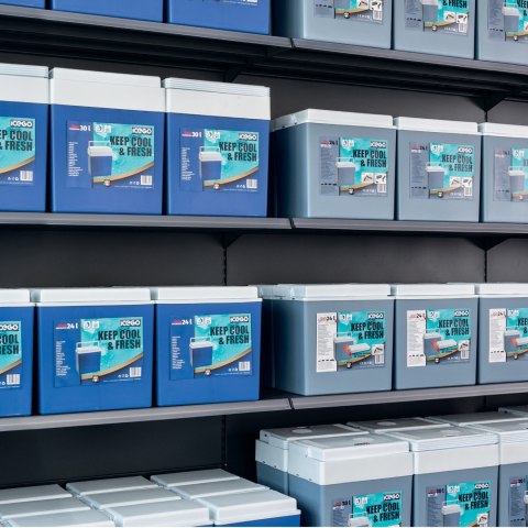 Lodówka samochodowa elektryczna 24L KAMAI ICEGO, zasilanie 12-230V, niebieska Lodówka samochodowa elektryczna 24L KAMAI ICEGO, zasilanie 12-230V, niebieska