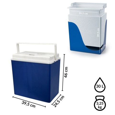 Lodówka samochodowa elektryczna 30L KAMAI ICEGO, zasilanie 12-230V, szara Lodówka samochodowa elektryczna 30L KAMAI ICEGO, zasilanie 12-230V, szara