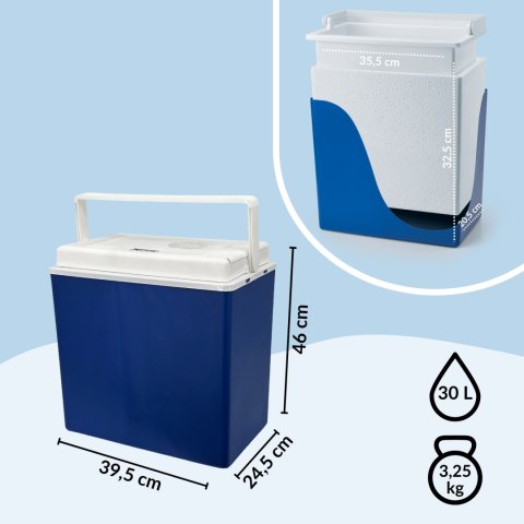 Lodówka samochodowa elektryczna 30L KAMAI ICEGO, zasilanie 12-230V, szara Lodówka samochodowa elektryczna 30L KAMAI ICEGO, zasilanie 12-230V, szara