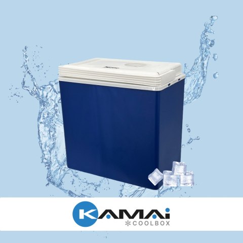 Lodówka samochodowa elektryczna 30L KAMAI ICEGO, zasilanie 12-230V, szara Lodówka samochodowa elektryczna 30L KAMAI ICEGO, zasilanie 12-230V, szara