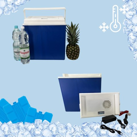 Lodówka samochodowa elektryczna 30L KAMAI ICEGO, zasilanie 12-230V, szara Lodówka samochodowa elektryczna 30L KAMAI ICEGO, zasilanie 12-230V, szara