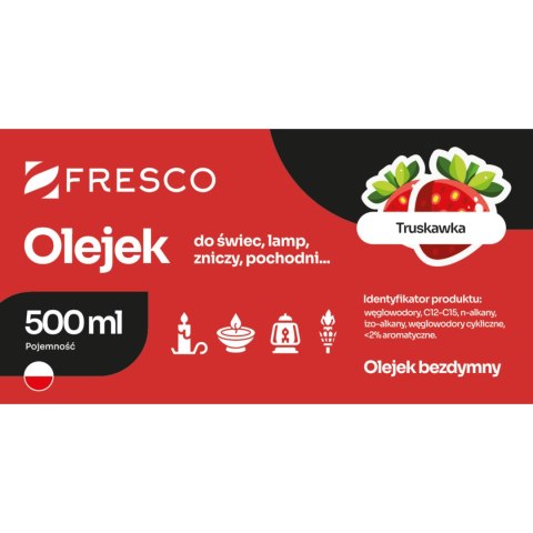 Paliwo olej do lamp, pochodni i świec 500ml TRUSKAWKA Paliwo olej do lamp, pochodni i świec 500ml TRUSKAWKA