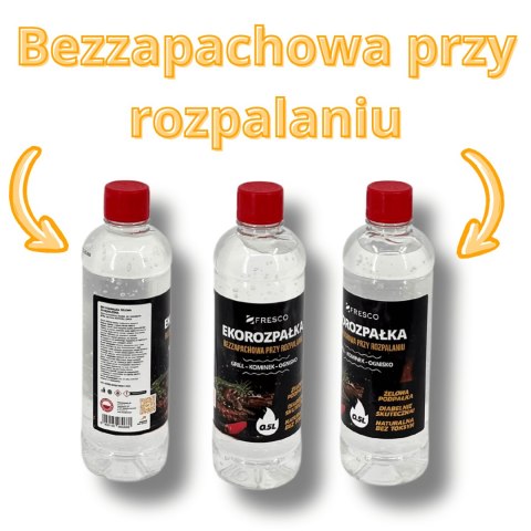 Żelowa eko-rozpałka 0,5L do grilla FRESCO bezzapachowa Żelowa eko-rozpałka 0,5L do grilla FRESCO bezzapachowa
