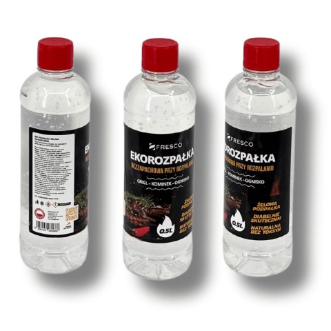 Żelowa eko-rozpałka 0,5L do grilla FRESCO bezzapachowa Żelowa eko-rozpałka 0,5L do grilla FRESCO bezzapachowa