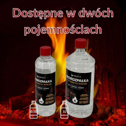 Żelowa eko-rozpałka 0,5L do grilla FRESCO bezzapachowa Żelowa eko-rozpałka 0,5L do grilla FRESCO bezzapachowa