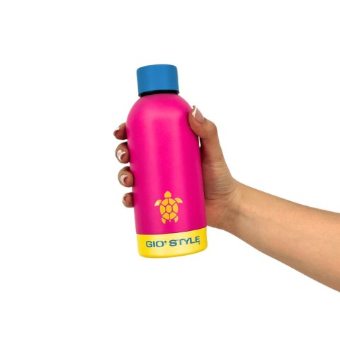 Butelka termiczna Kamai Gio Style, stal nierdzewna, różowa, pojemność 0,5L Butelka termiczna Kamai Gio Style, stal nierdzewna, różowa, pojemność 0,5L