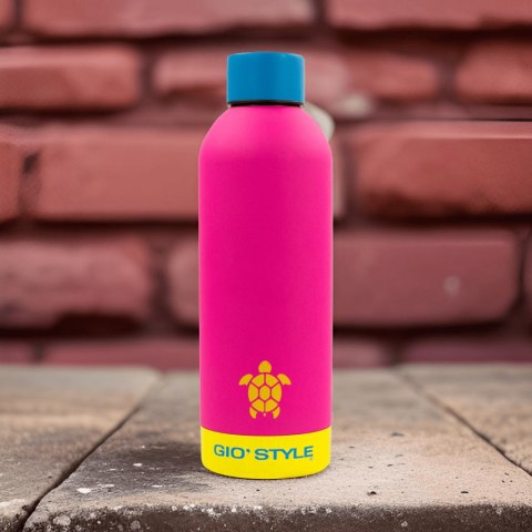 Butelka termiczna Kamai Gio Style, stal nierdzewna, różowa, pojemność 0,5L Butelka termiczna Kamai Gio Style, stal nierdzewna, różowa, pojemność 0,5L