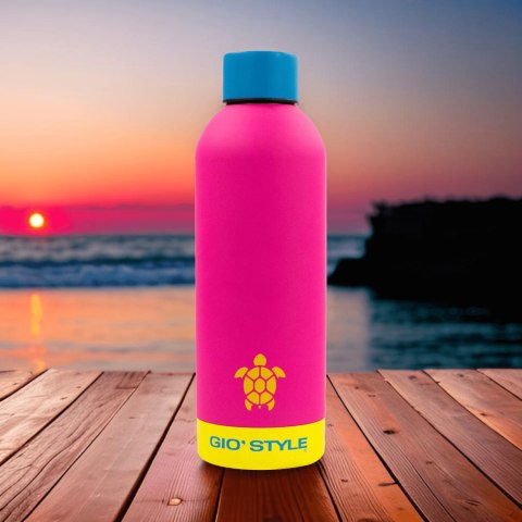 Butelka termiczna Kamai Gio Style, stal nierdzewna, różowa, pojemność 0,5L Butelka termiczna Kamai Gio Style, stal nierdzewna, różowa, pojemność 0,5L