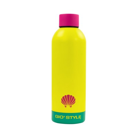 Butelka termiczna Kamai Gio Style, stal nierdzewna, żółta, pojemność 0,5L Butelka termiczna Kamai Gio Style, stal nierdzewna, żółta, pojemność 0,5L