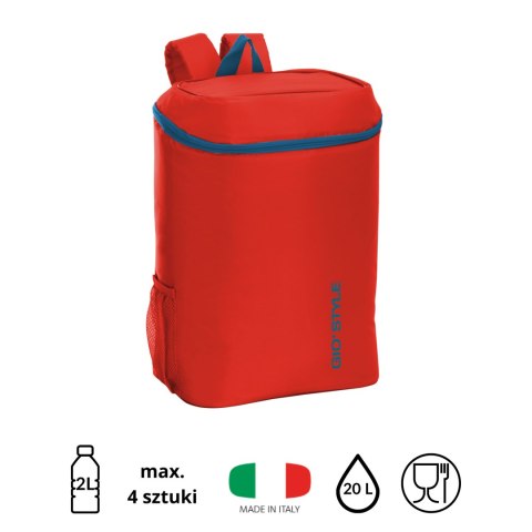 Plecak termiczny Kamai Gio Style, w kolorze czerwonym, pojemność 20L Plecak termiczny Kamai Gio Style, w kolorze czerwonym, pojemność 20L