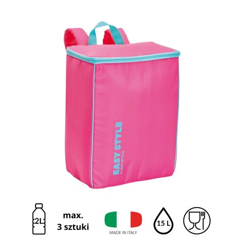 Plecak termiczny Kamai Gio Style, w kolorze różowym, pojemność 15 L Plecak termiczny Kamai Gio Style, w kolorze różowym, pojemność 15 L